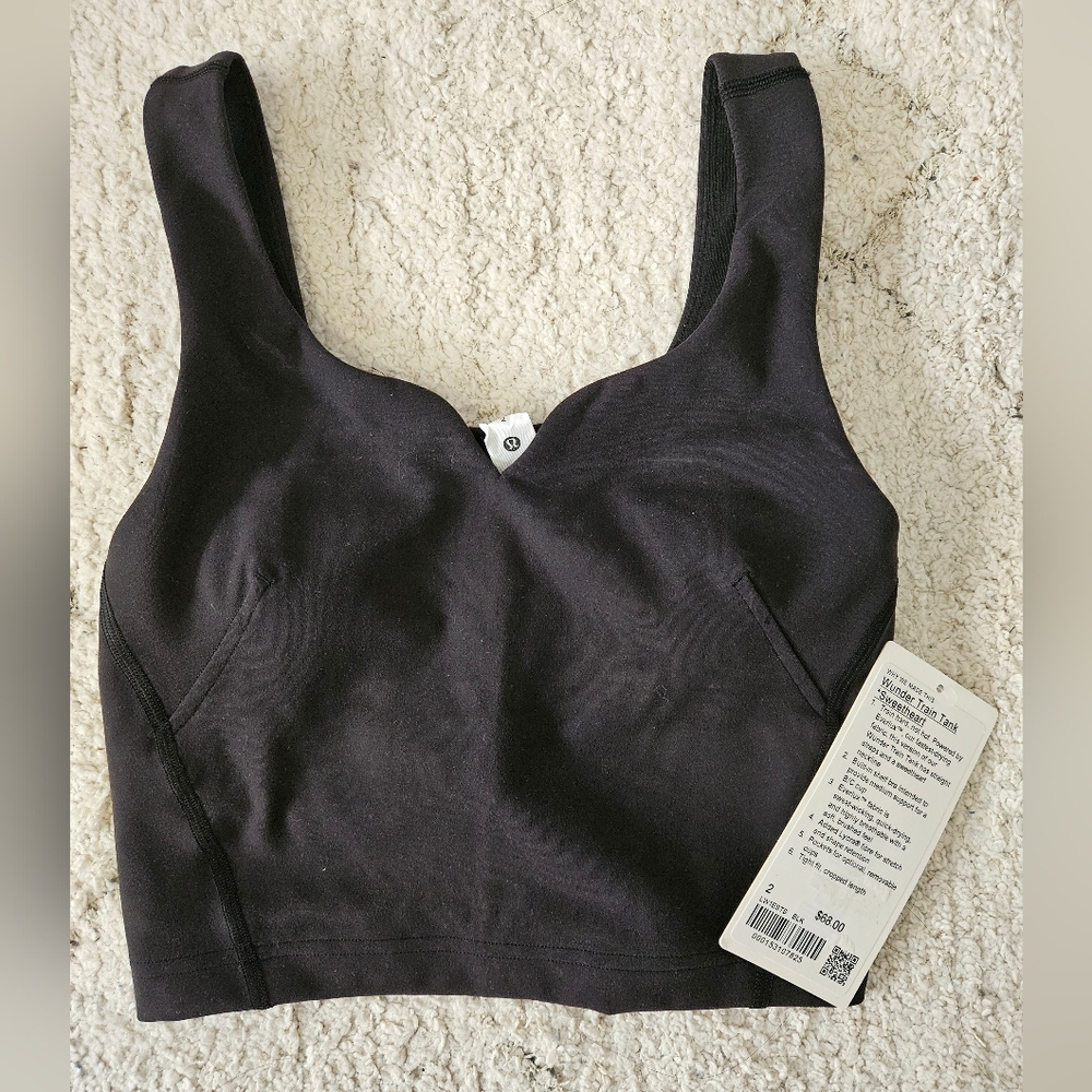 $68 Wunder Train Tank *Sweetheart in Black